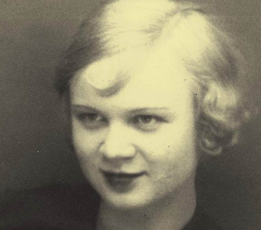 ca. 1933, unbekannte Dame (Adela? Ritschler?)